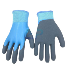 Thermal Waterproof Nylon Acrylic Liner Latex Double Dipped Sandy Coated Working Glove Winter